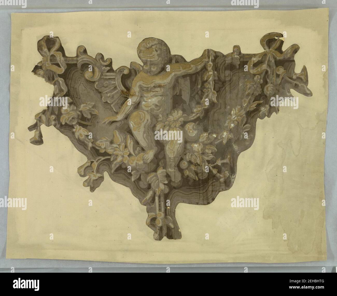 Overdoor Fragment (France), 1810–20 Stock Photo