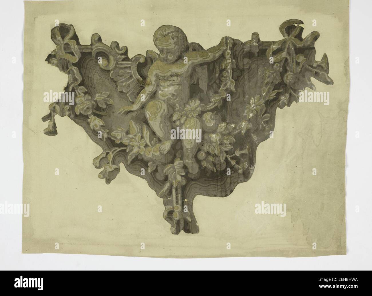 Overdoor Fragment (France), 1810–20 Stock Photo