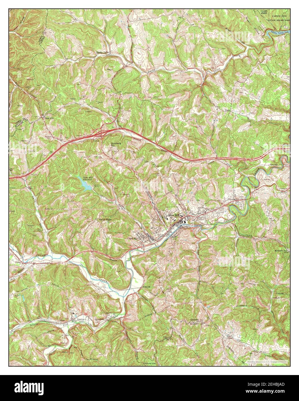Olive Hill Ky Map Olive Hill, Kentucky, Map 1970, 1:24000, United States Of America By  Timeless Maps, Data U.s. Geological Survey Stock Photo - Alamy