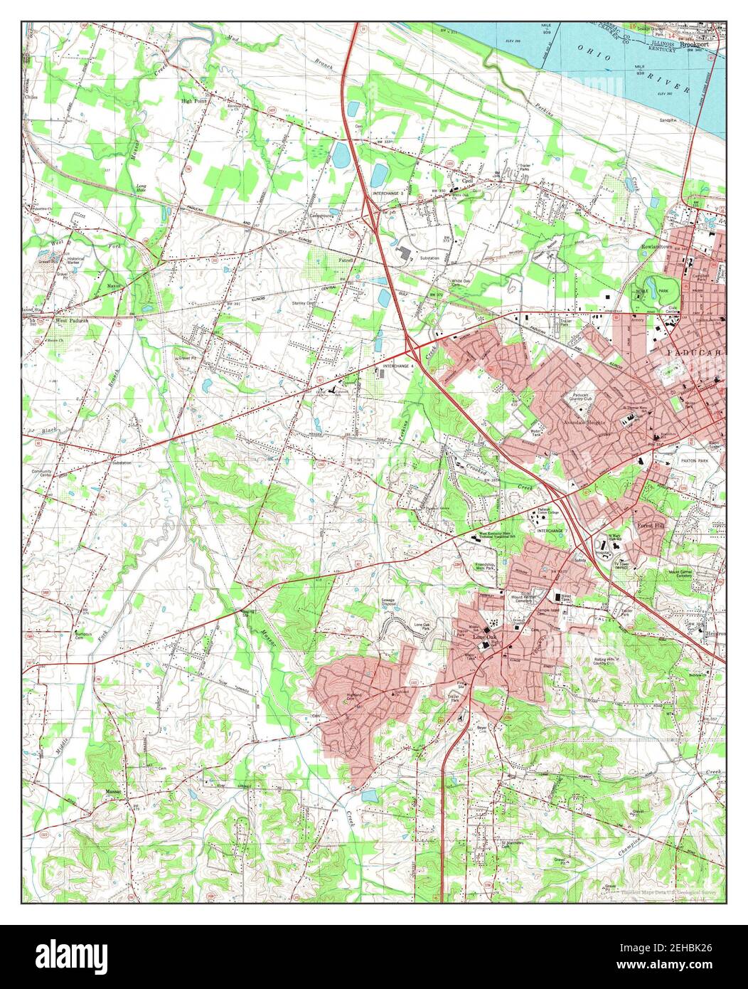 Paducah kentucky map hires stock photography and images Alamy