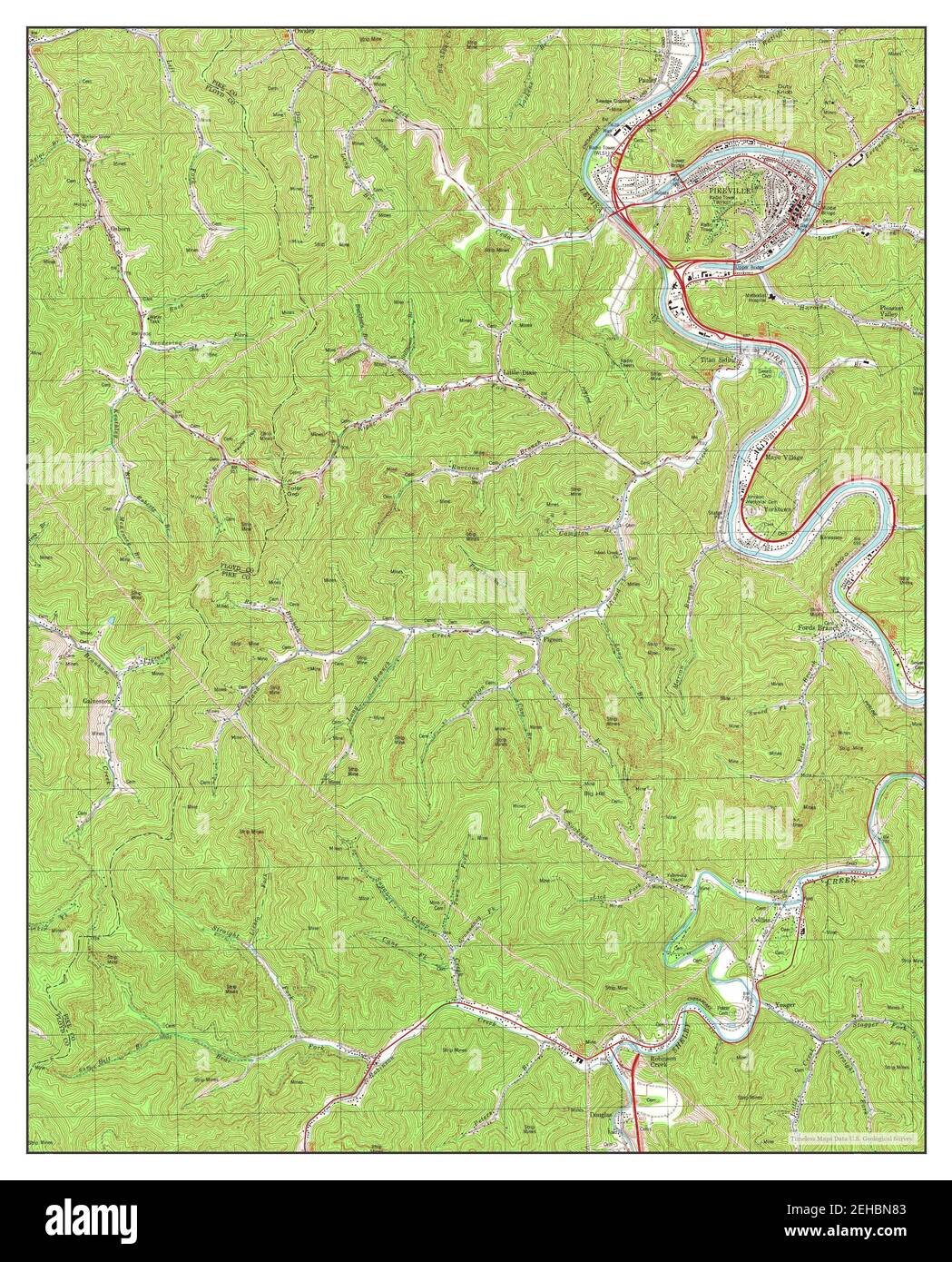 Pikeville kentucky map Cut Out Stock Images & Pictures Alamy