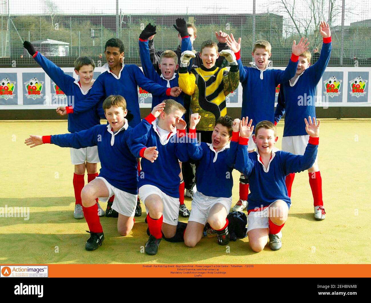 Football Fox Kids Cup Event Boys Semi Final Power League 5 A Side Centre Tottenham 13 2 03 Enfield Grammar Semi Final Runners Up Mandatory Credit Action Images Andy Couldridge Livepic Stock Photo Alamy