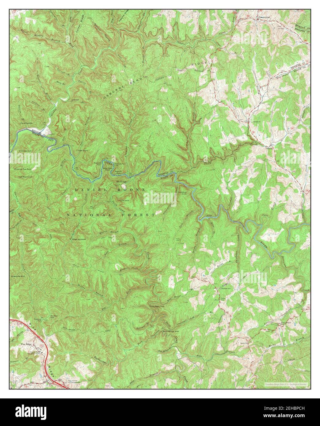 Pomeroyton, Kentucky, map 1966, 124000, United States of America by Timeless Maps, data U.S