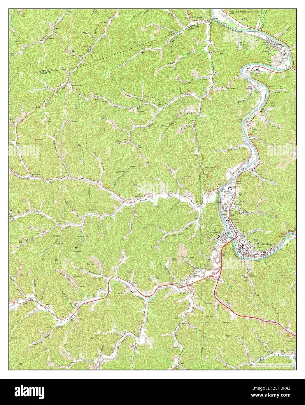 Prestonsburg, Kentucky, map 1978, 124000, United States of America by