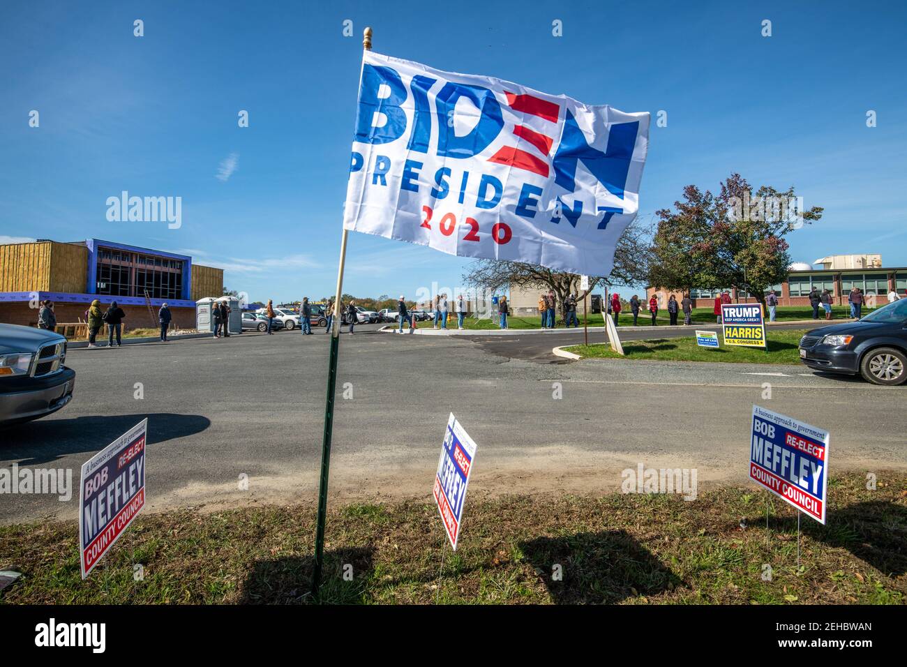 Election day 2020 at polling places in Maryland Stock Photo Alamy
