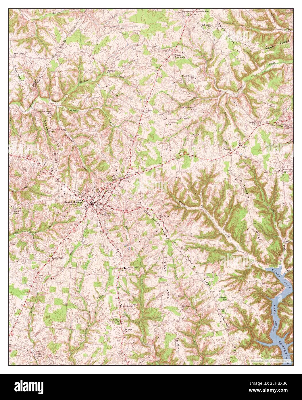 Russell springs map hires stock photography and images Alamy