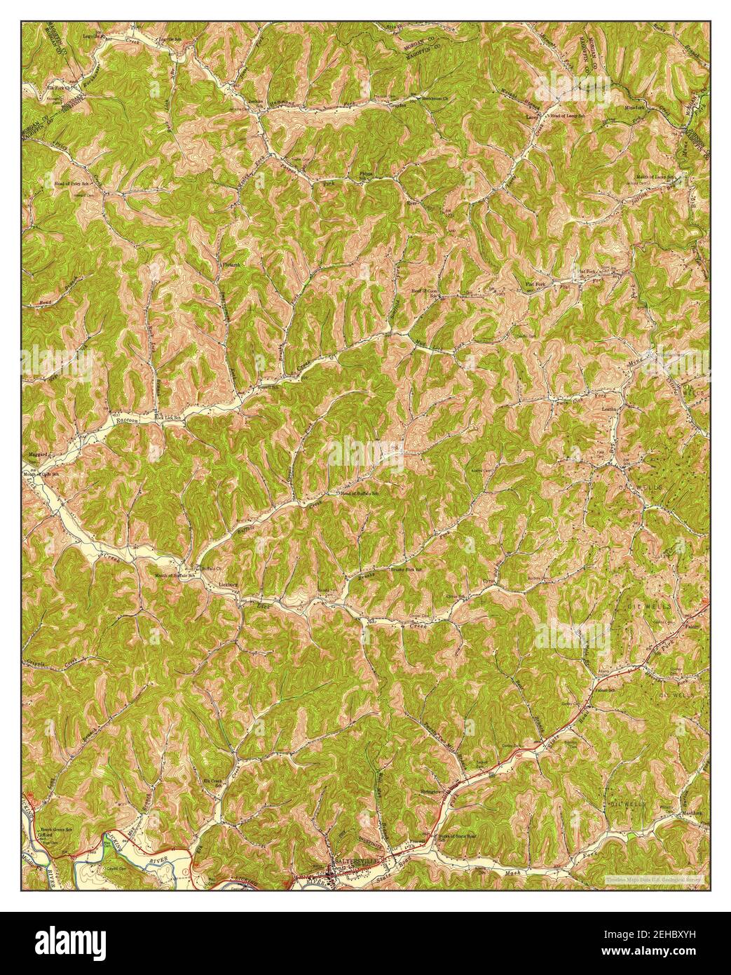 Salyersville map hires stock photography and images Alamy