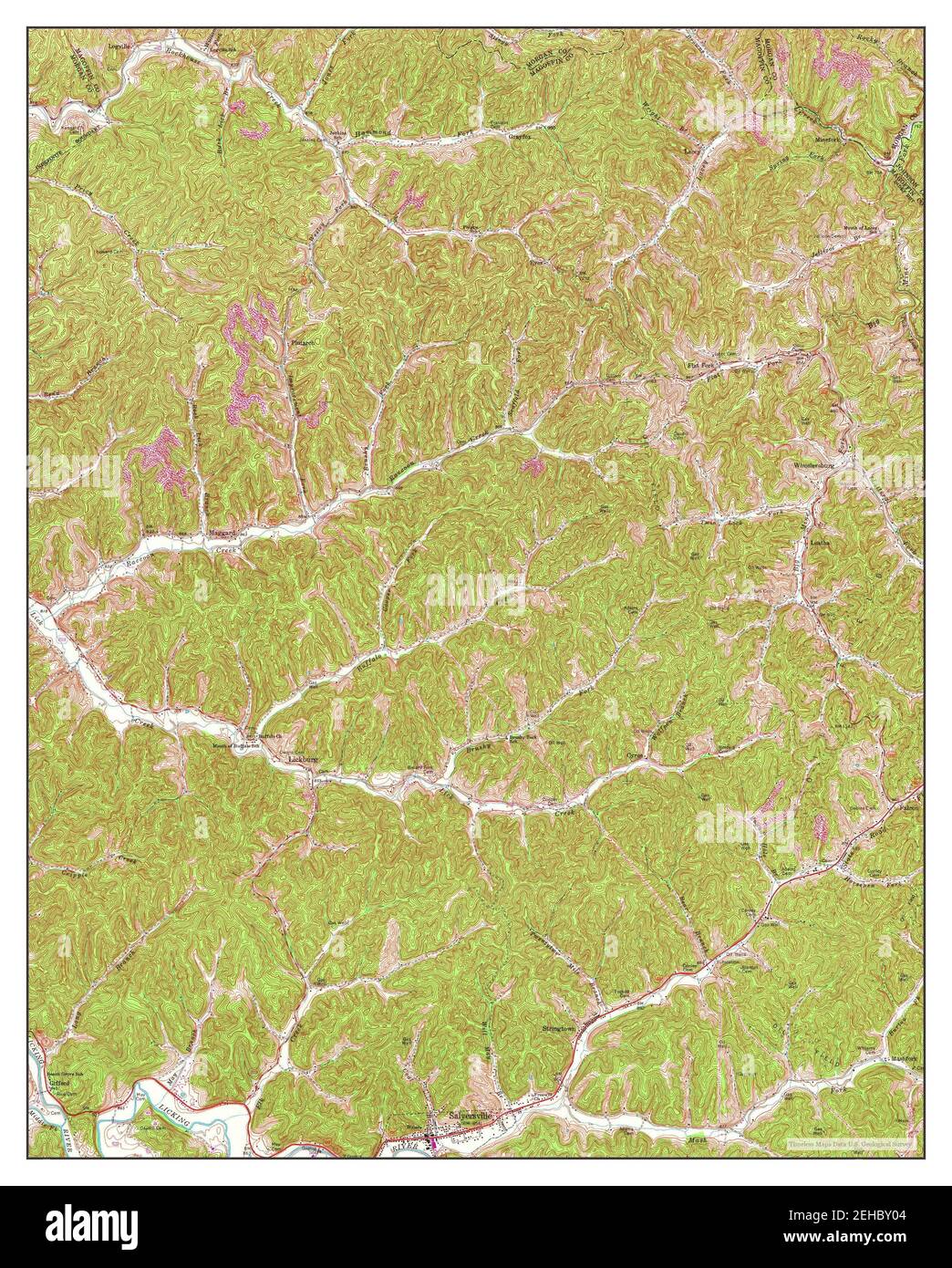 Salyersville map hires stock photography and images Alamy