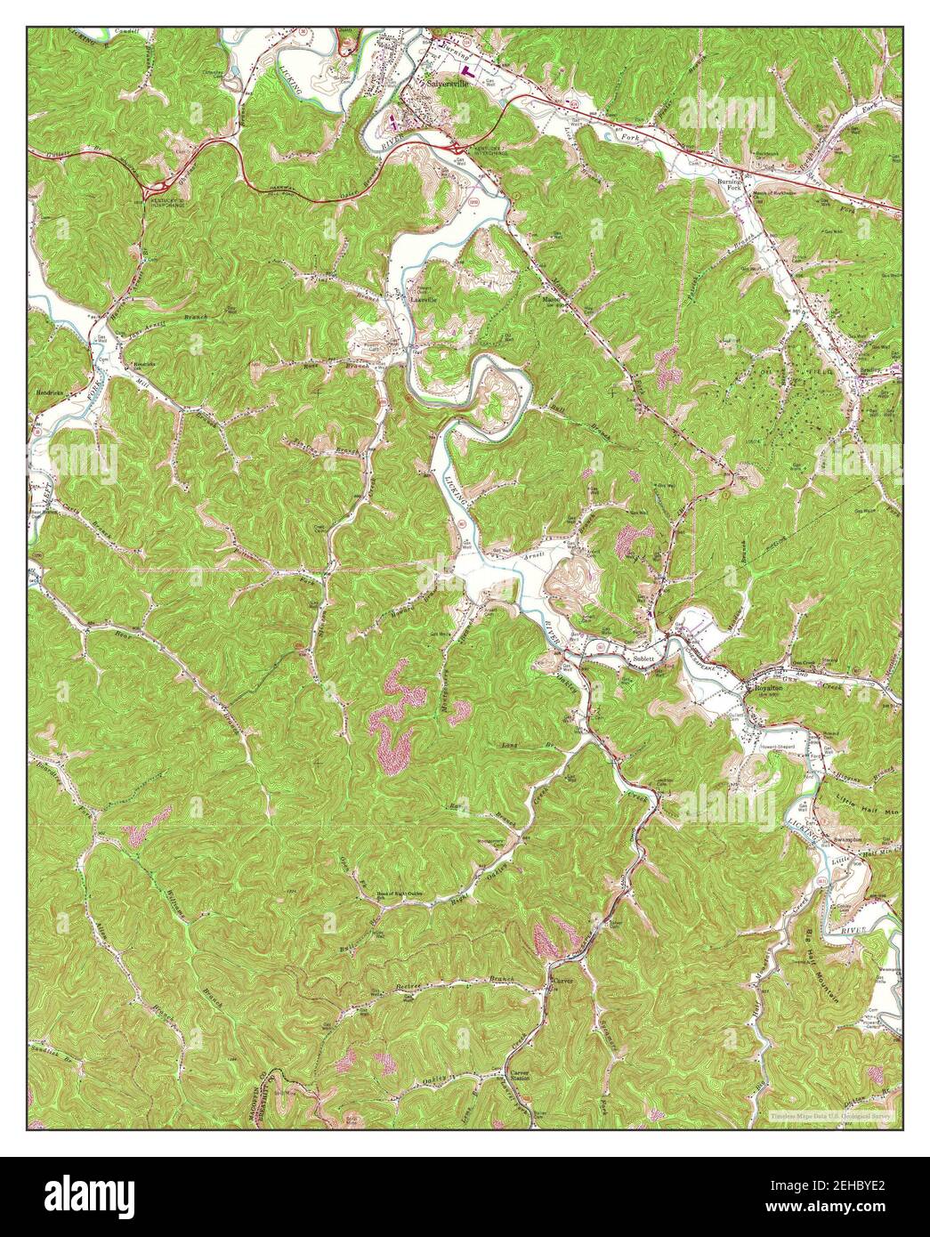 Salyersville map hires stock photography and images Alamy