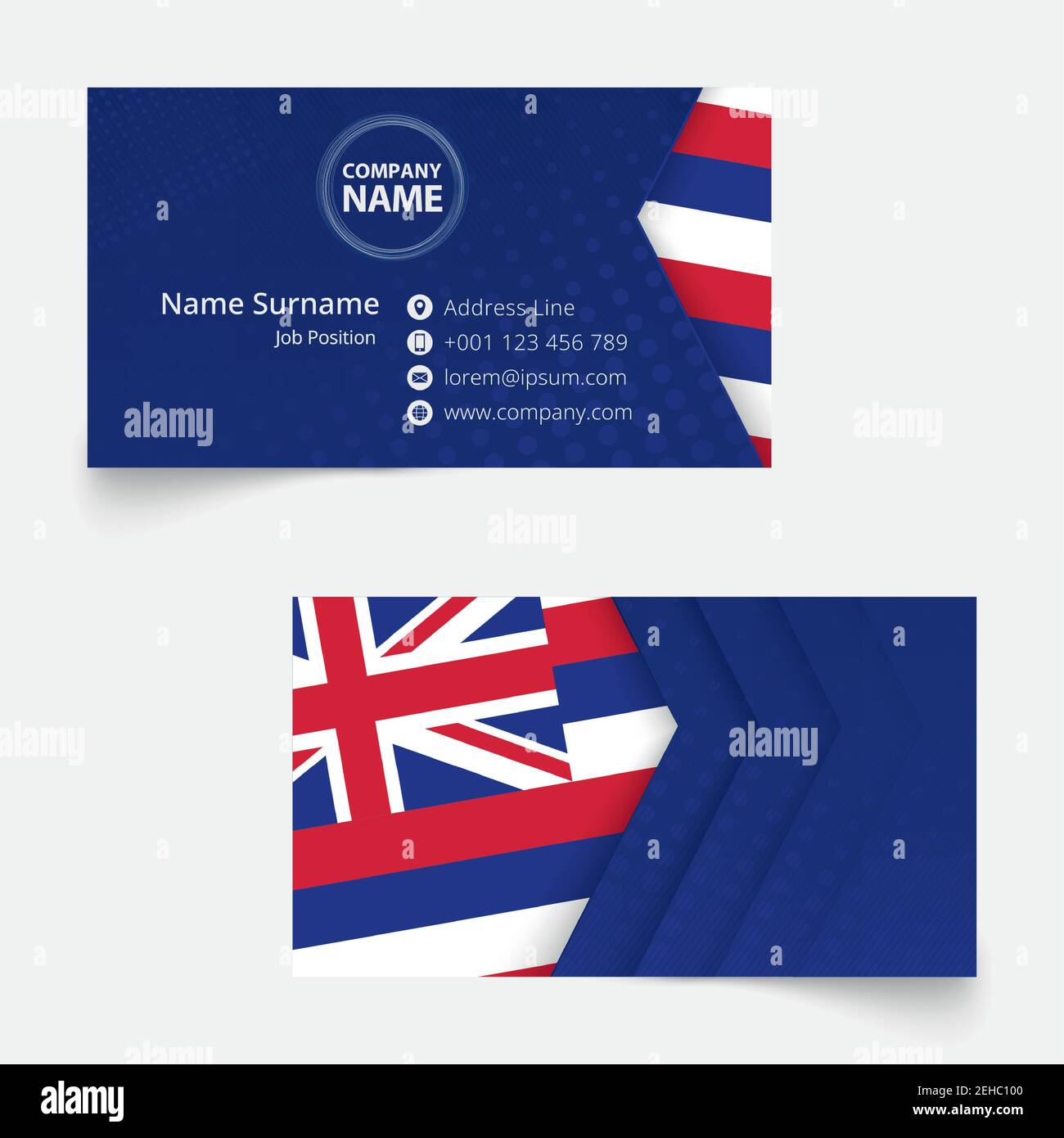 Hawaii Flag Business Card, standard size (90x50 mm) business card