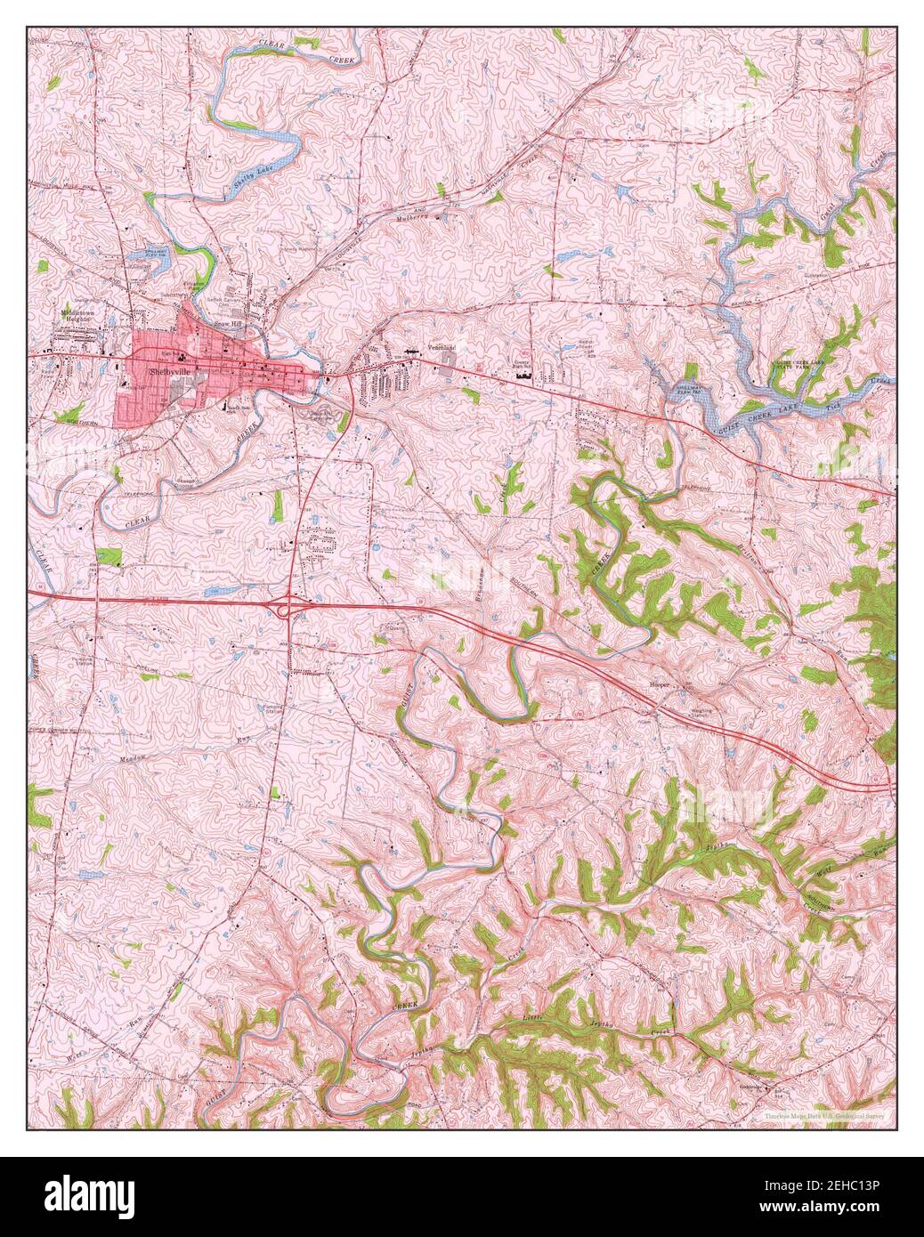 Shelbyville kentucky map hires stock photography and images Alamy