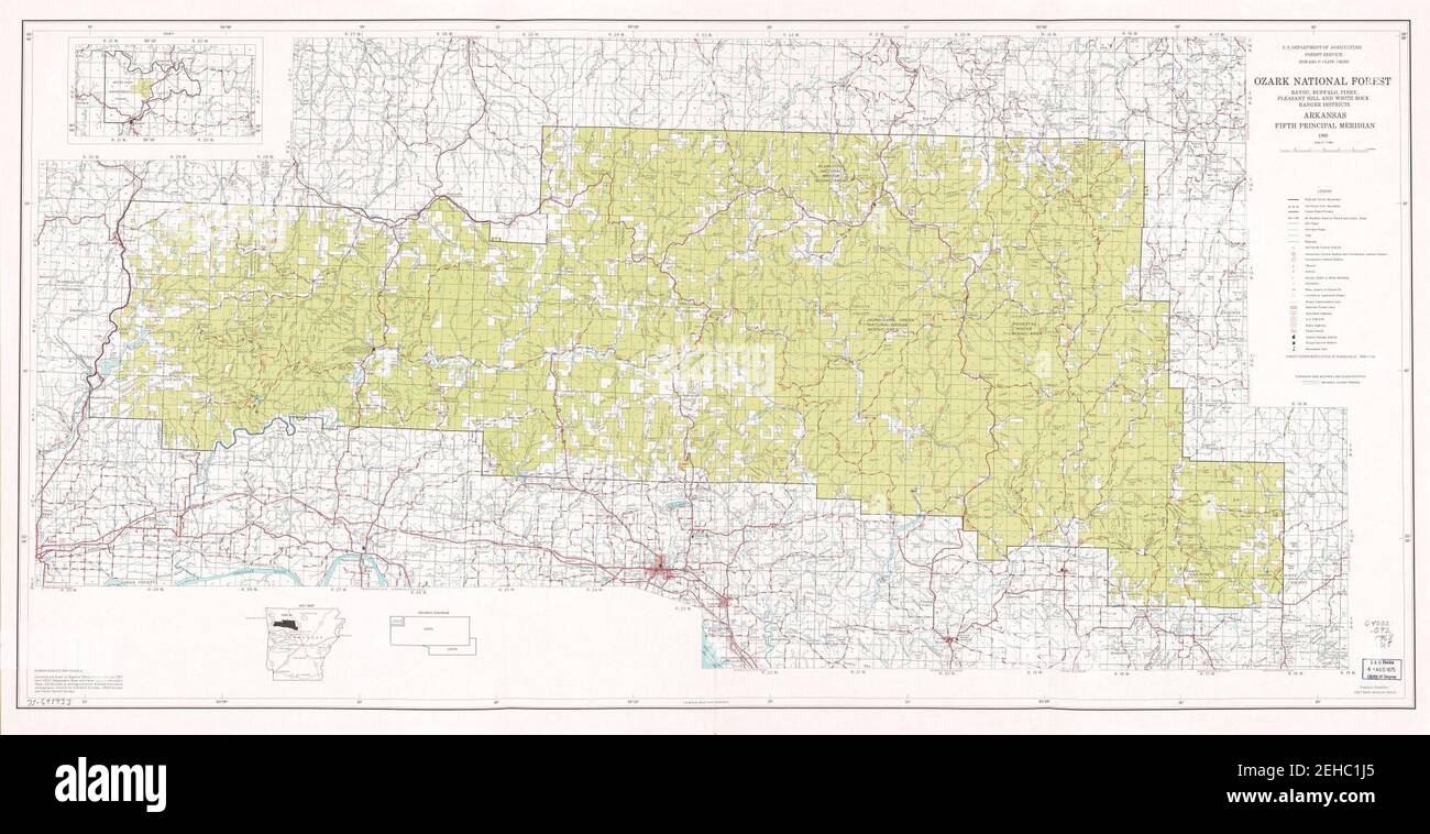 Ozark National Forest, Bayou, Buffalo, Piney, Pleasant Hill, and White ...