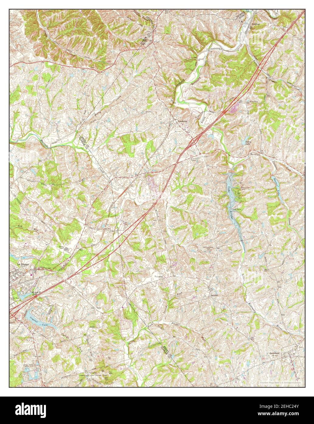 Smithfield, Kentucky, map 1969, 124000, United States of America by