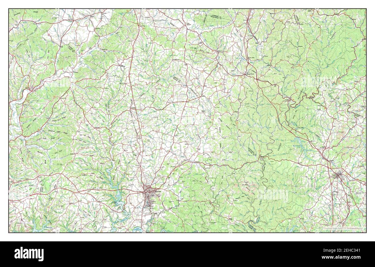 Somerset, Kentucky, map 1982, 1100000, United States of America by