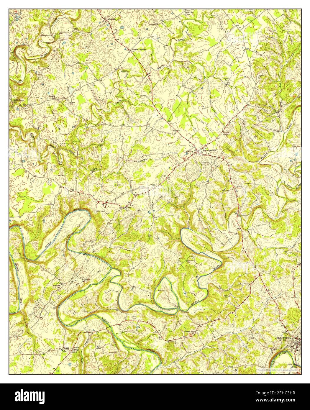 Summersville map hires stock photography and images Alamy