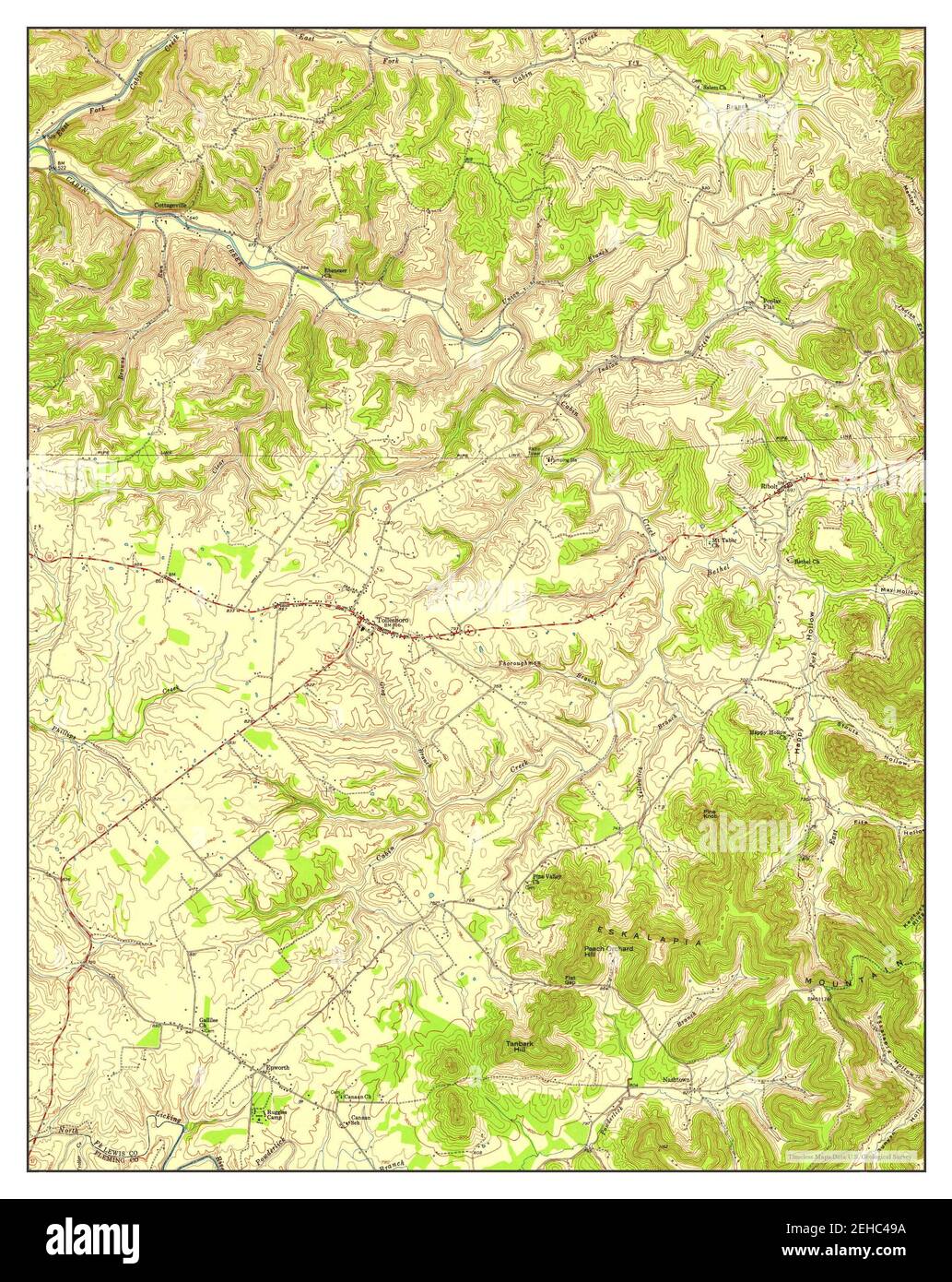 Map of tollesboro Cut Out Stock Images & Pictures Alamy