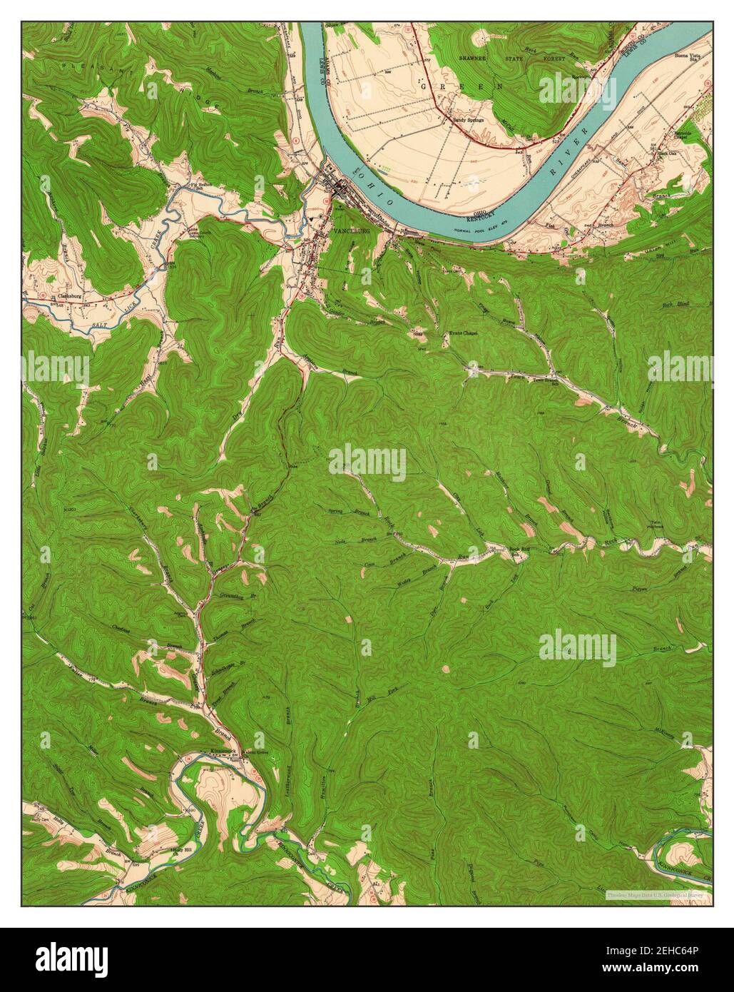 Map of vanceburg hires stock photography and images Alamy