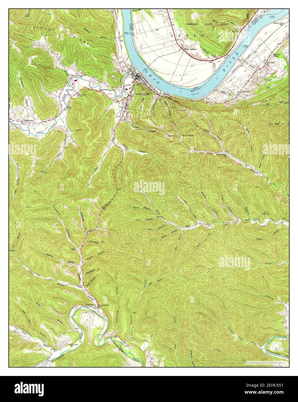 Map of vanceburg hires stock photography and images Alamy