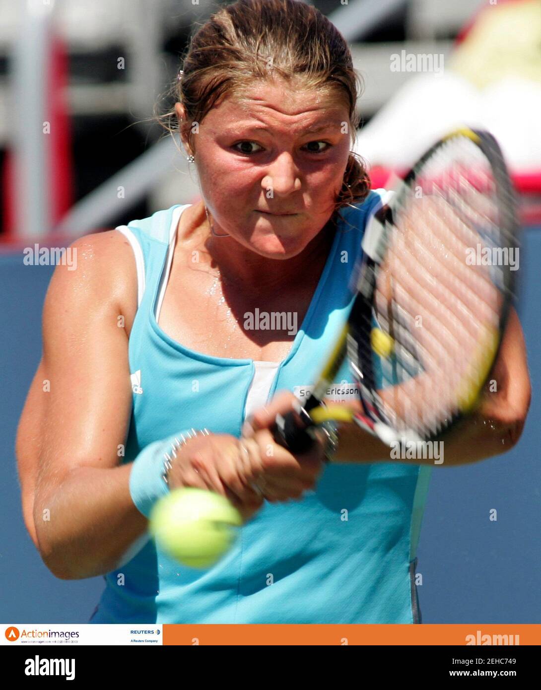 Tennis - Rogers Cup, Sony Ericsson WTA Tour - Montreal, Canada - 18/8/06  Dinara Safina of Russia returns a shot   Mandatory Credit: Action Images / Chris Wattie  Livepic Stock Photo