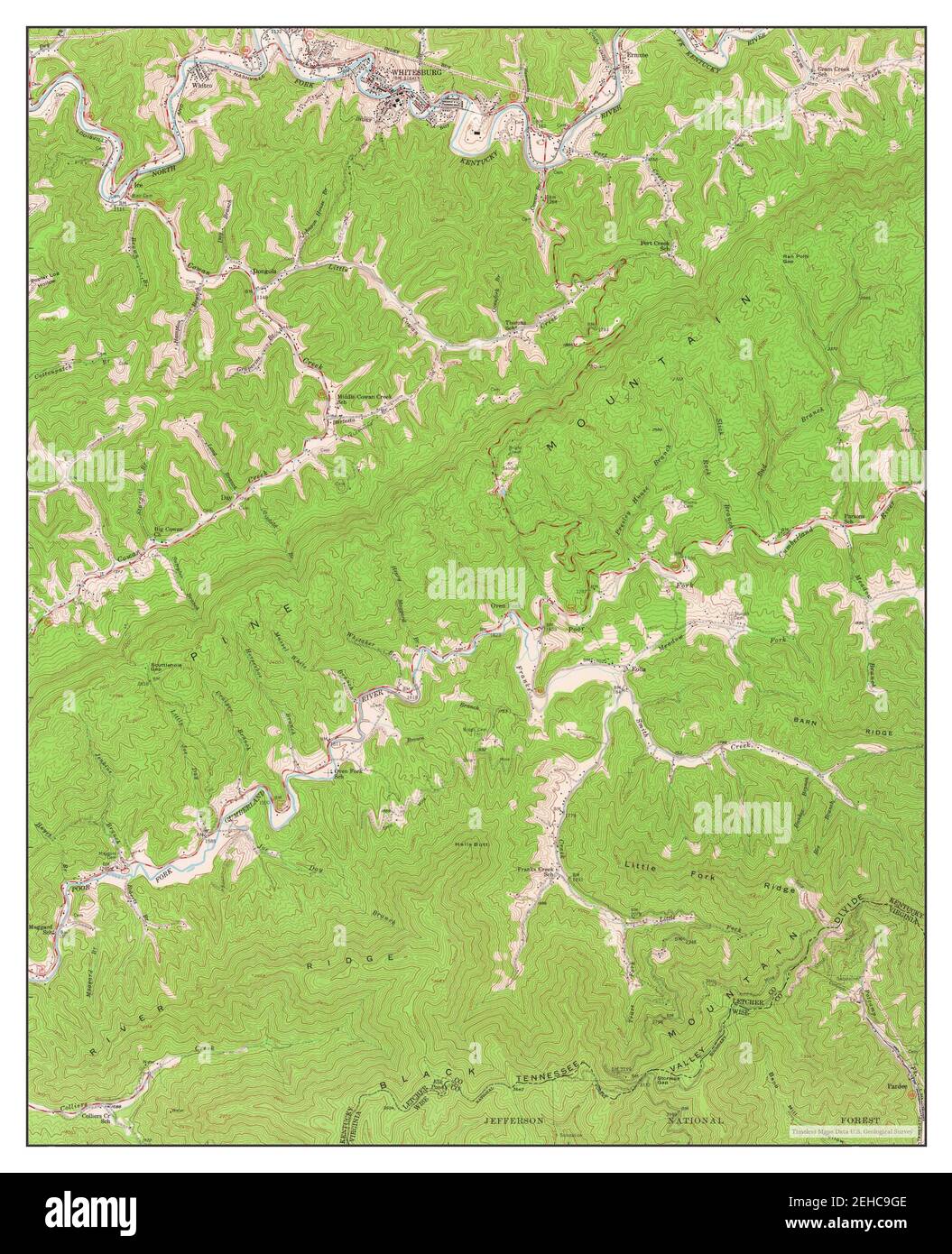 Whitesburg kentucky map hires stock photography and images Alamy