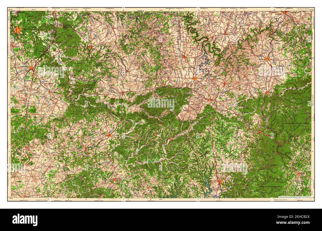 Map of winchester kentucky hires stock photography and images Alamy