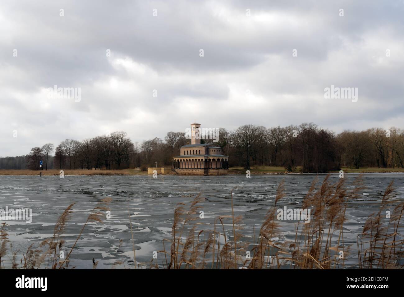 Church of the Redeemer on River Havel, Sacrow Stock Photo