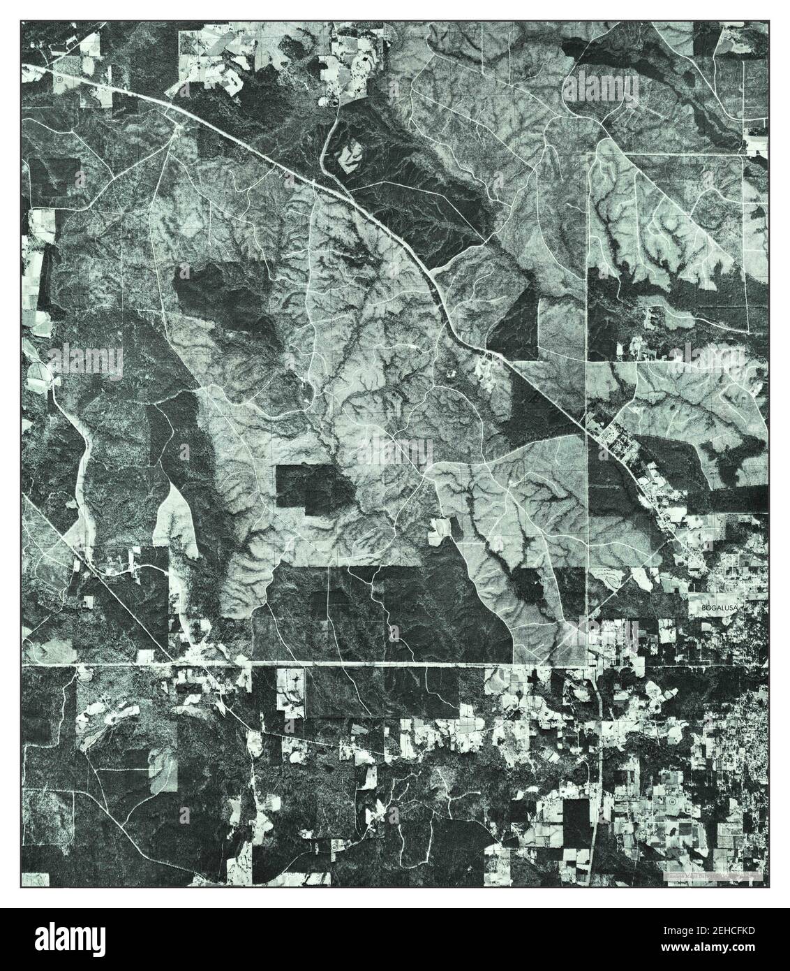 Bogalusa SW, Louisiana, map 1976, 124000, United States of America by