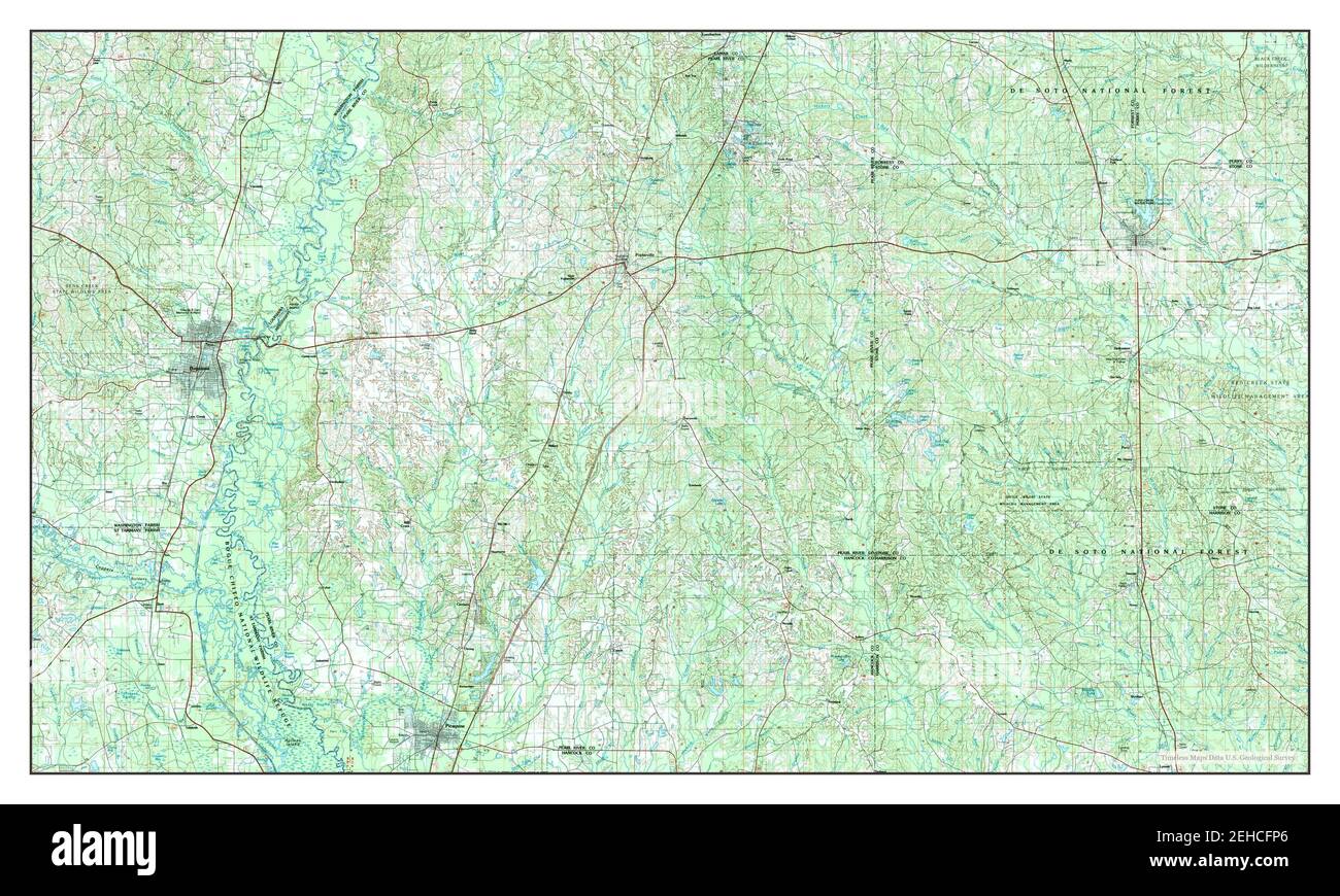 Bogalusa, Louisiana, map 1994, 1100000, United States of America by