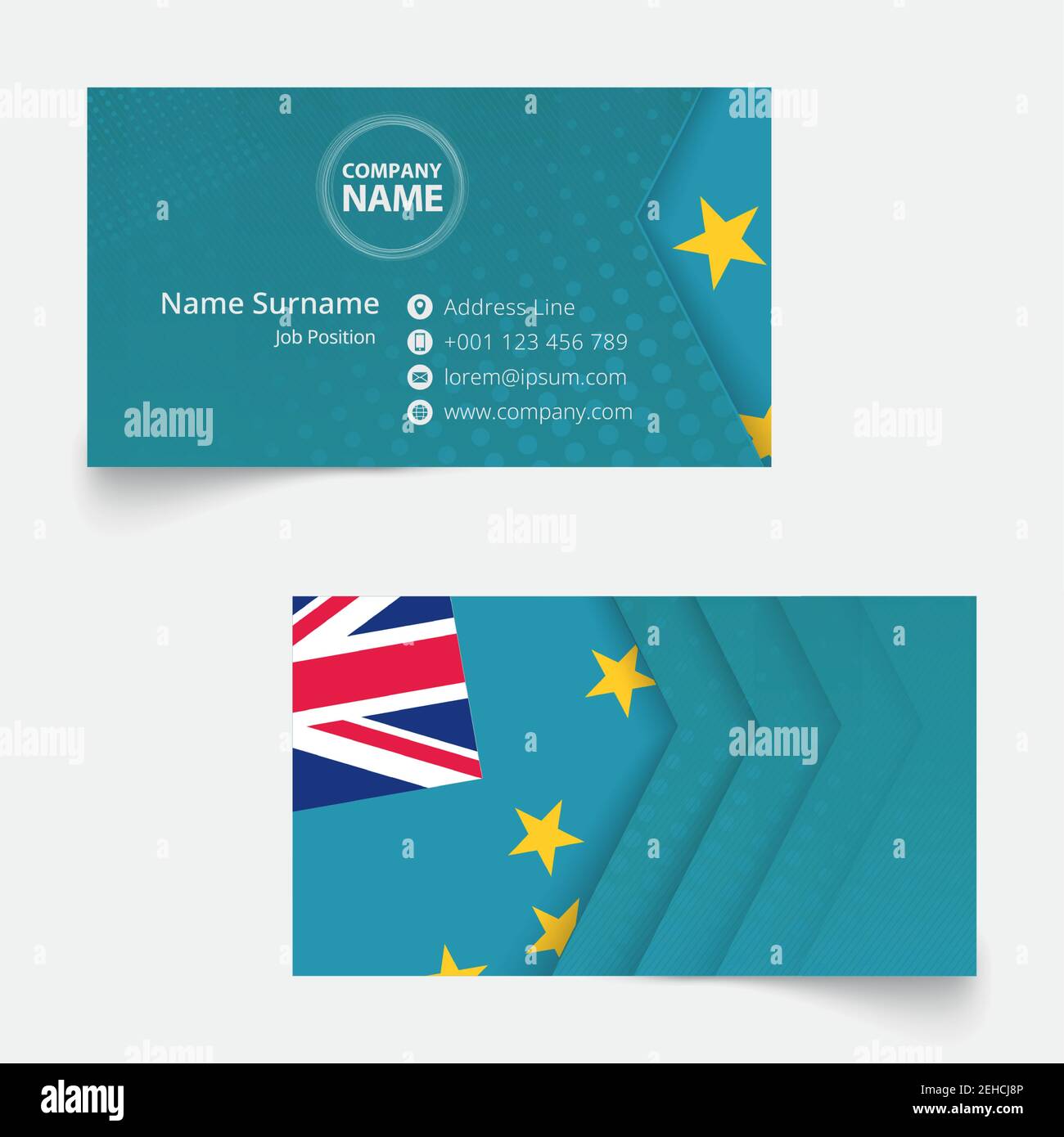 Tuvalu Flag Business Card, standard size (90x50 mm) business card template  with bleed under the clipping mask Stock Vector Image & Art - Alamy