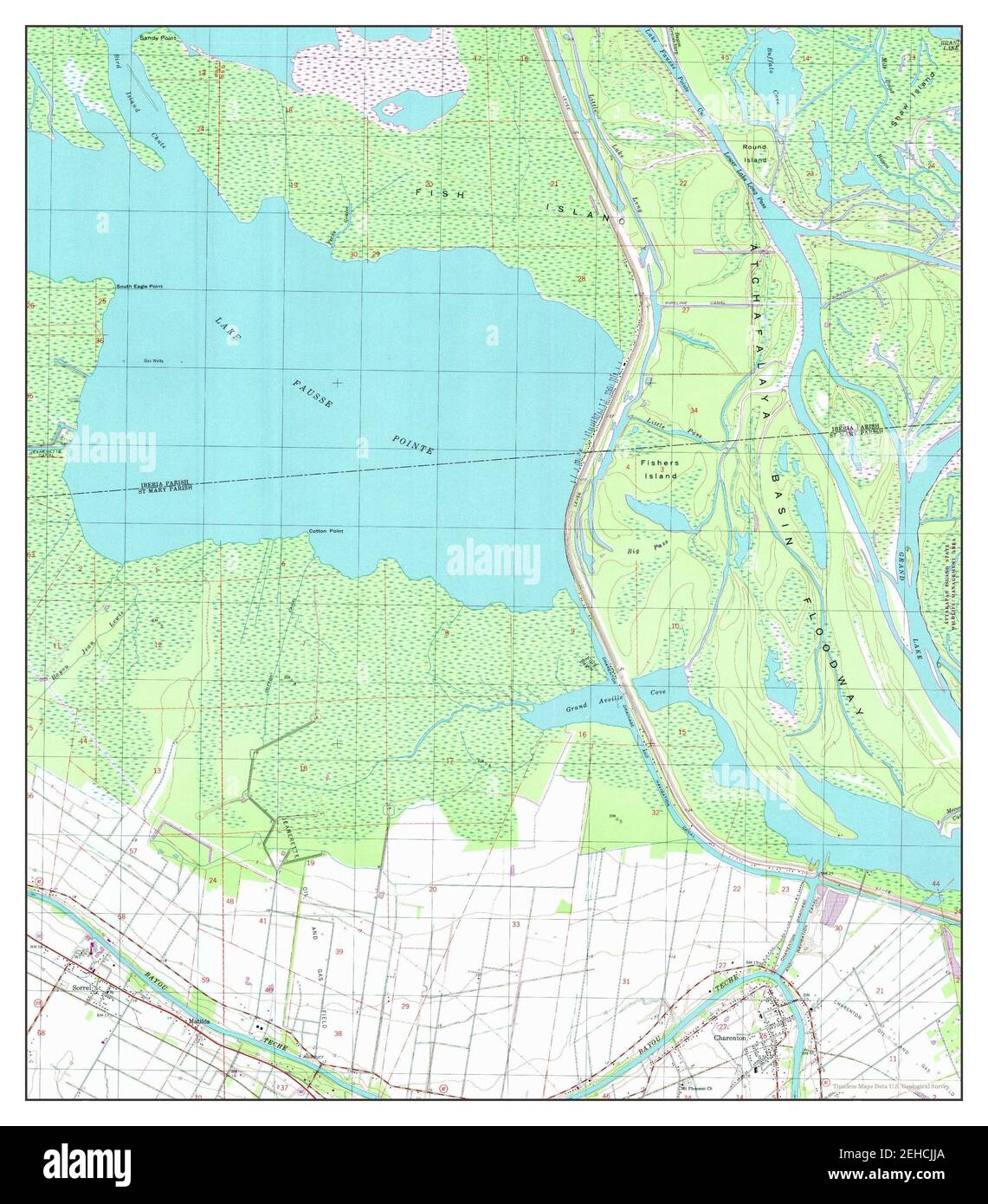 Map of charenton louisiana hires stock photography and images Alamy