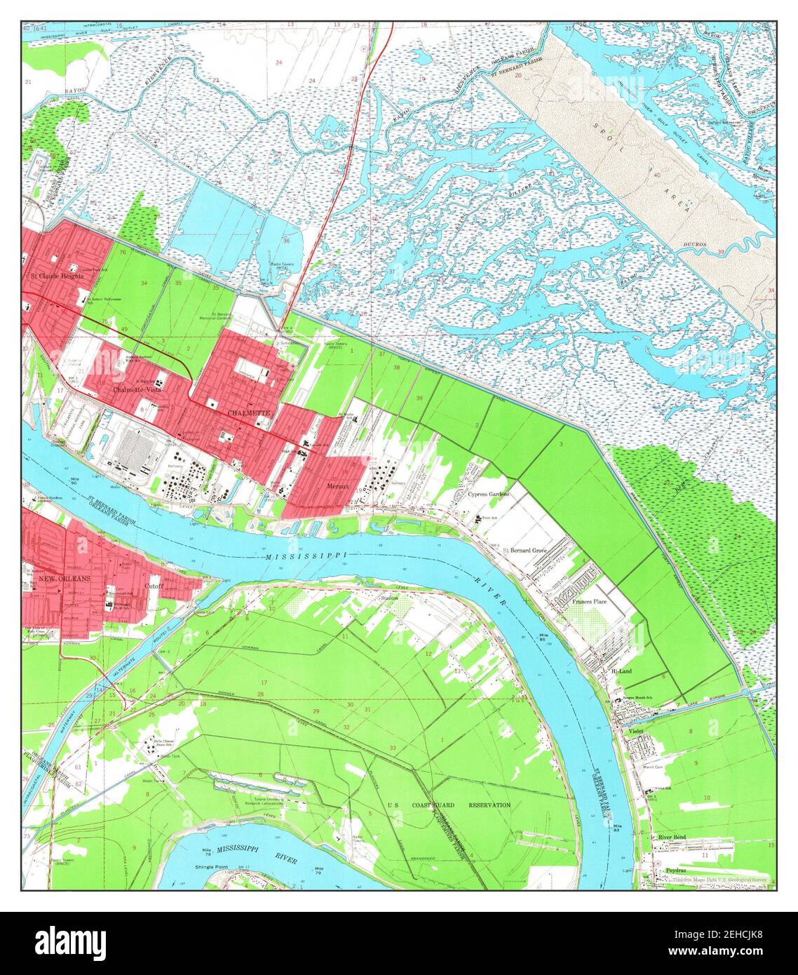 Chalmette map hires stock photography and images Alamy