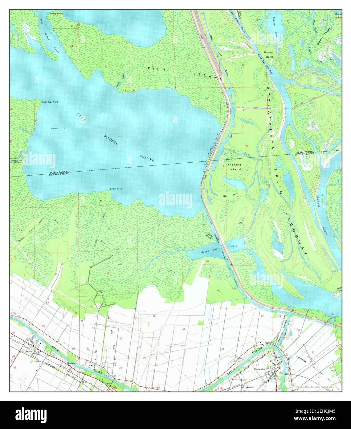 Map of charenton louisiana Cut Out Stock Images & Pictures Alamy