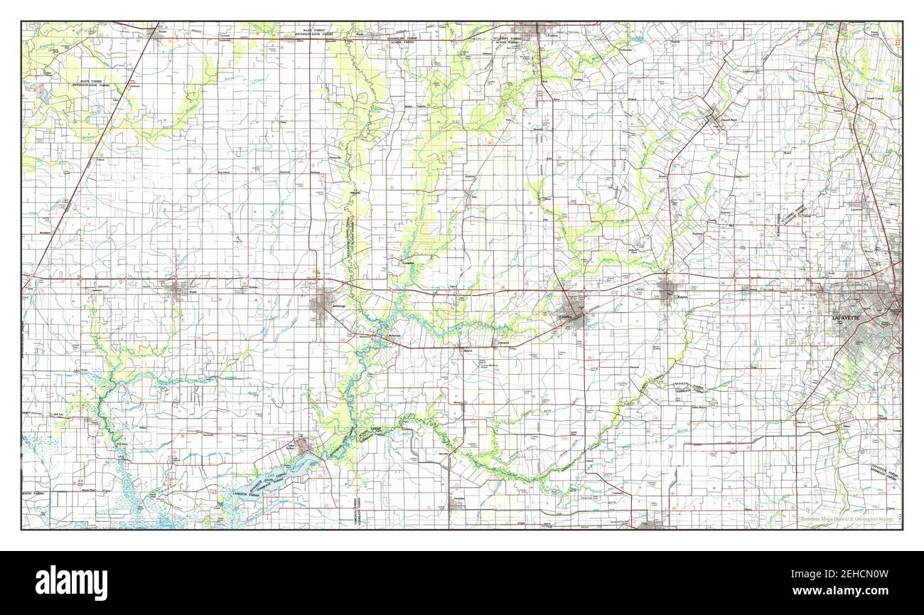 Crowley louisiana map Cut Out Stock Images & Pictures Alamy
