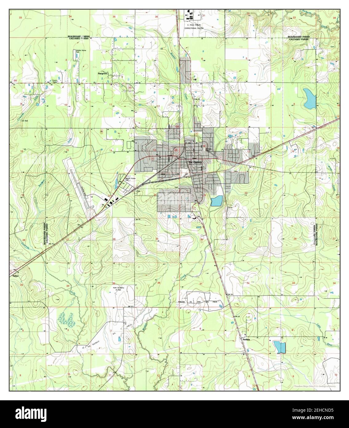 De Quincy, Louisiana, map 1994, 124000, United States of America by