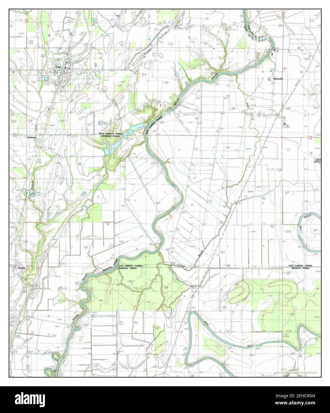 Map of epps louisiana Cut Out Stock Images & Pictures Alamy