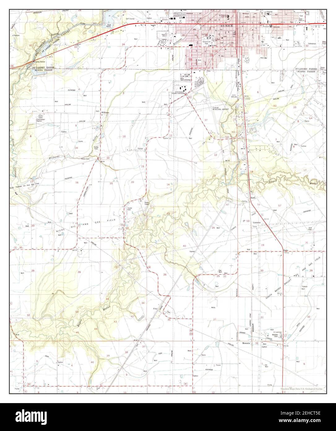 Eunice louisiana map hires stock photography and images Alamy