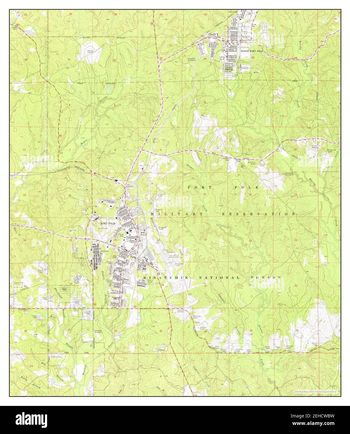 Fort Polk Louisiana Map Fort Polk, Louisiana, Map 1974, 1:24000, United States Of America By  Timeless Maps, Data U.s. Geological Survey Stock Photo - Alamy