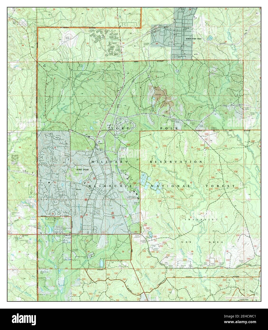 Fort Polk Louisiana Map Fort Polk, Louisiana, Map 2003, 1:24000, United States Of America By  Timeless Maps, Data U.s. Geological Survey Stock Photo - Alamy