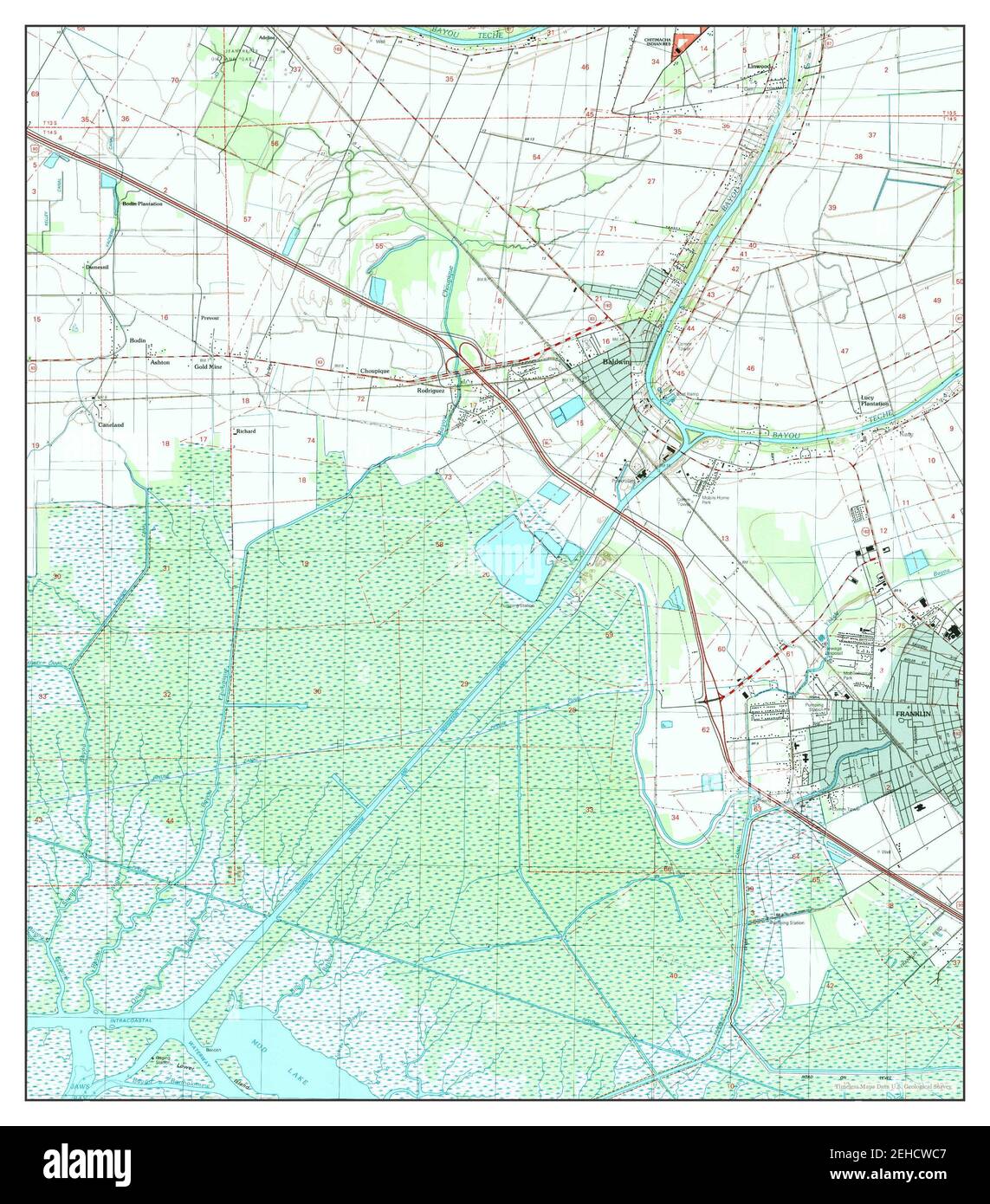 Franklin louisiana map hires stock photography and images Alamy