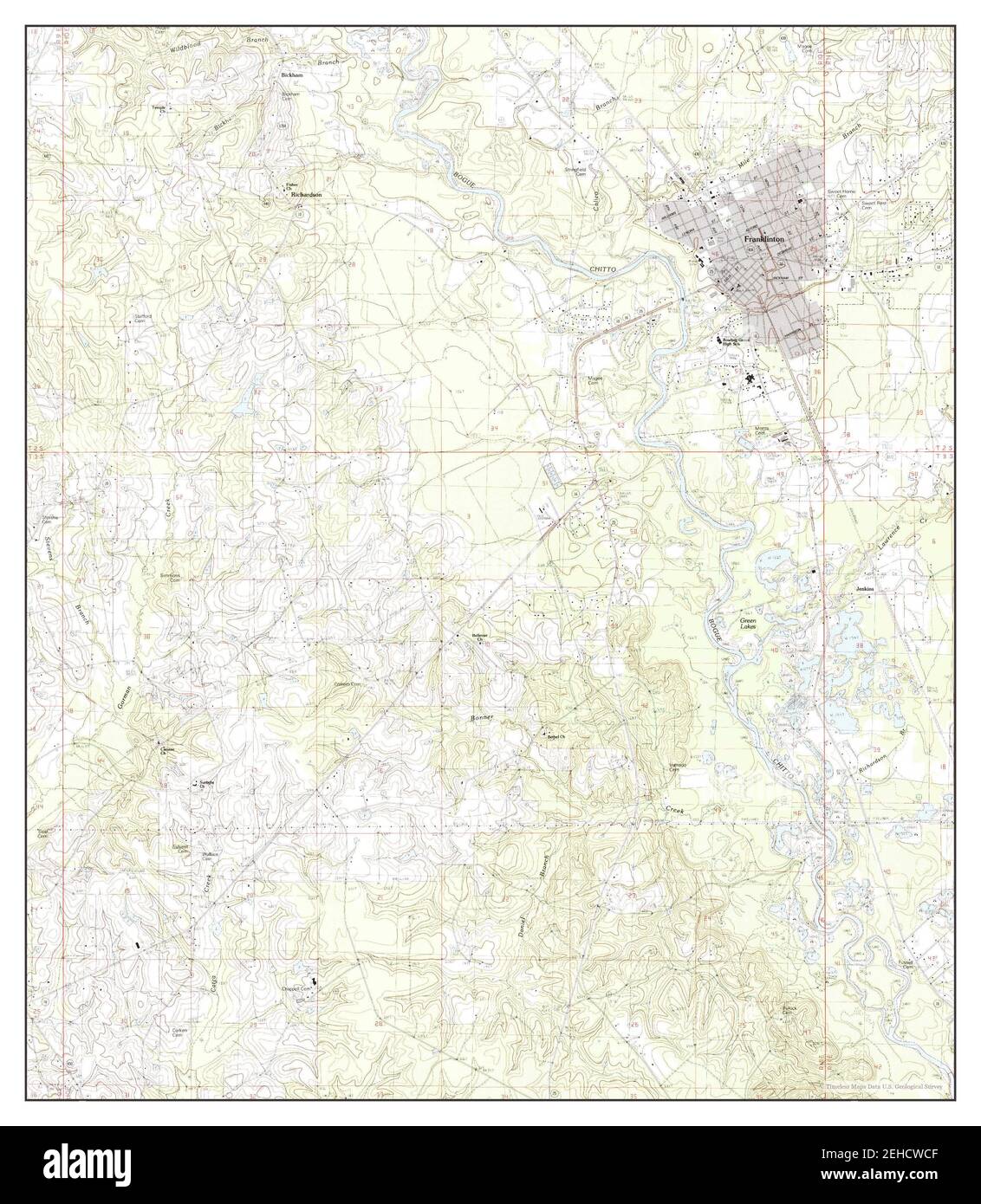 Map of franklinton hires stock photography and images Alamy