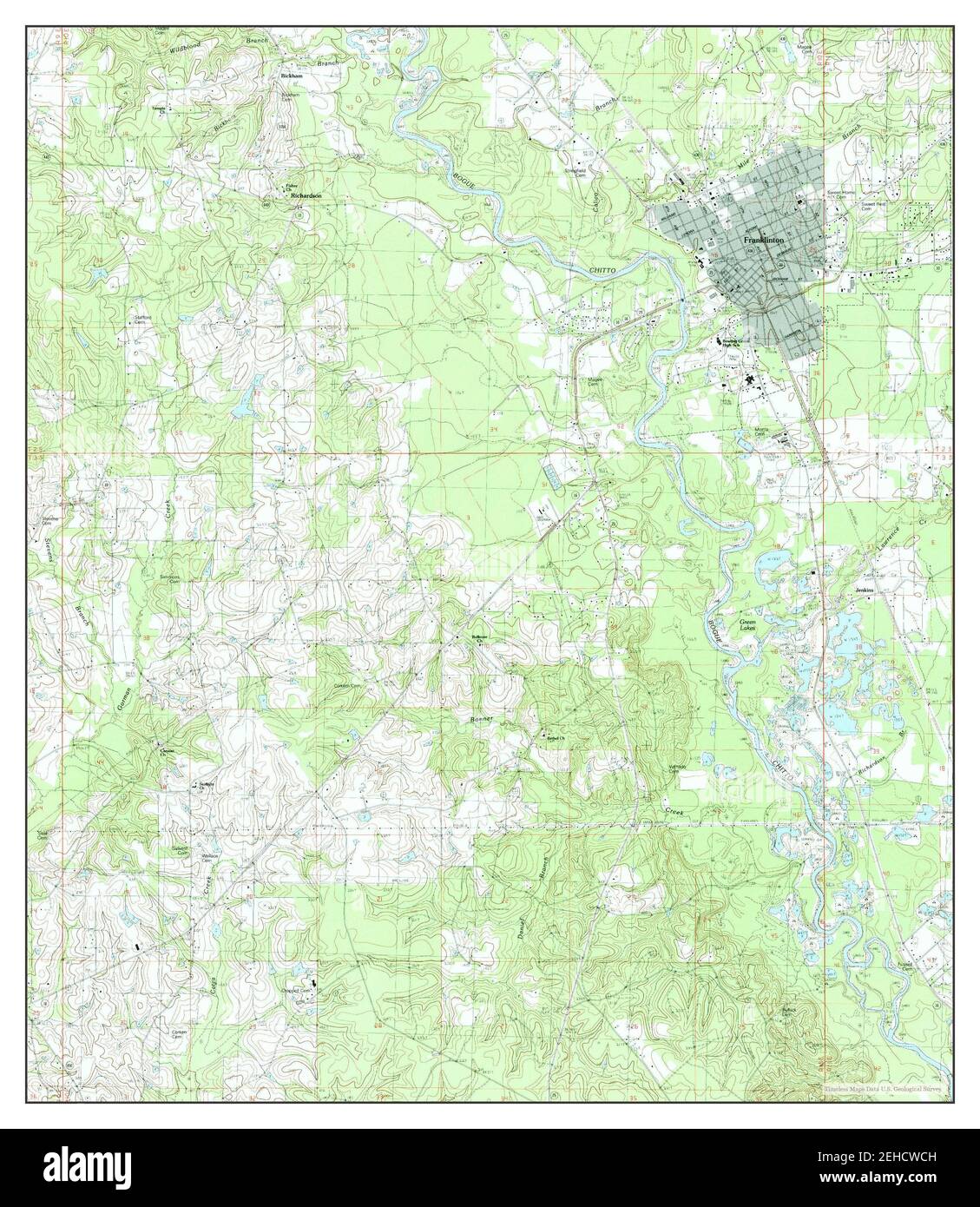 Franklinton louisiana map hires stock photography and images Alamy