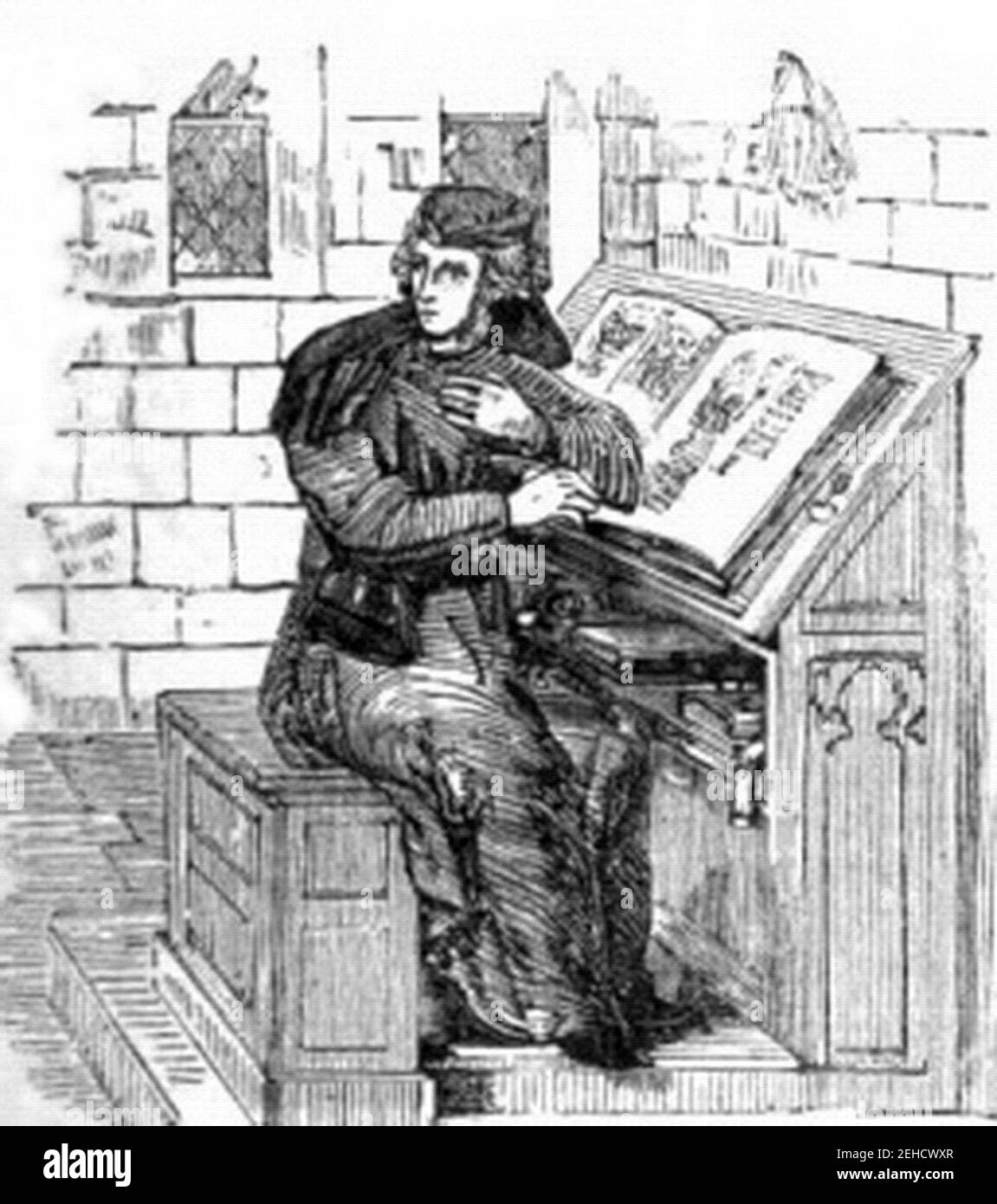 P51aCopyist at work Stock Photo Alamy