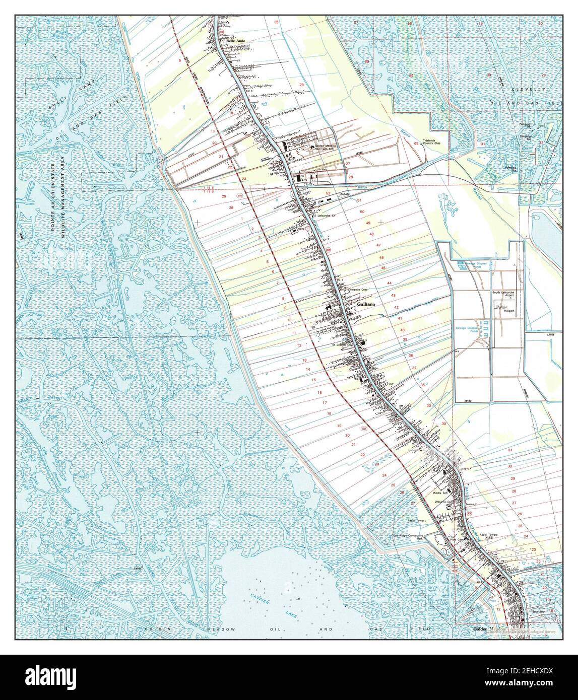 Golden Meadow, Louisiana, map 1994, 124000, United States of America