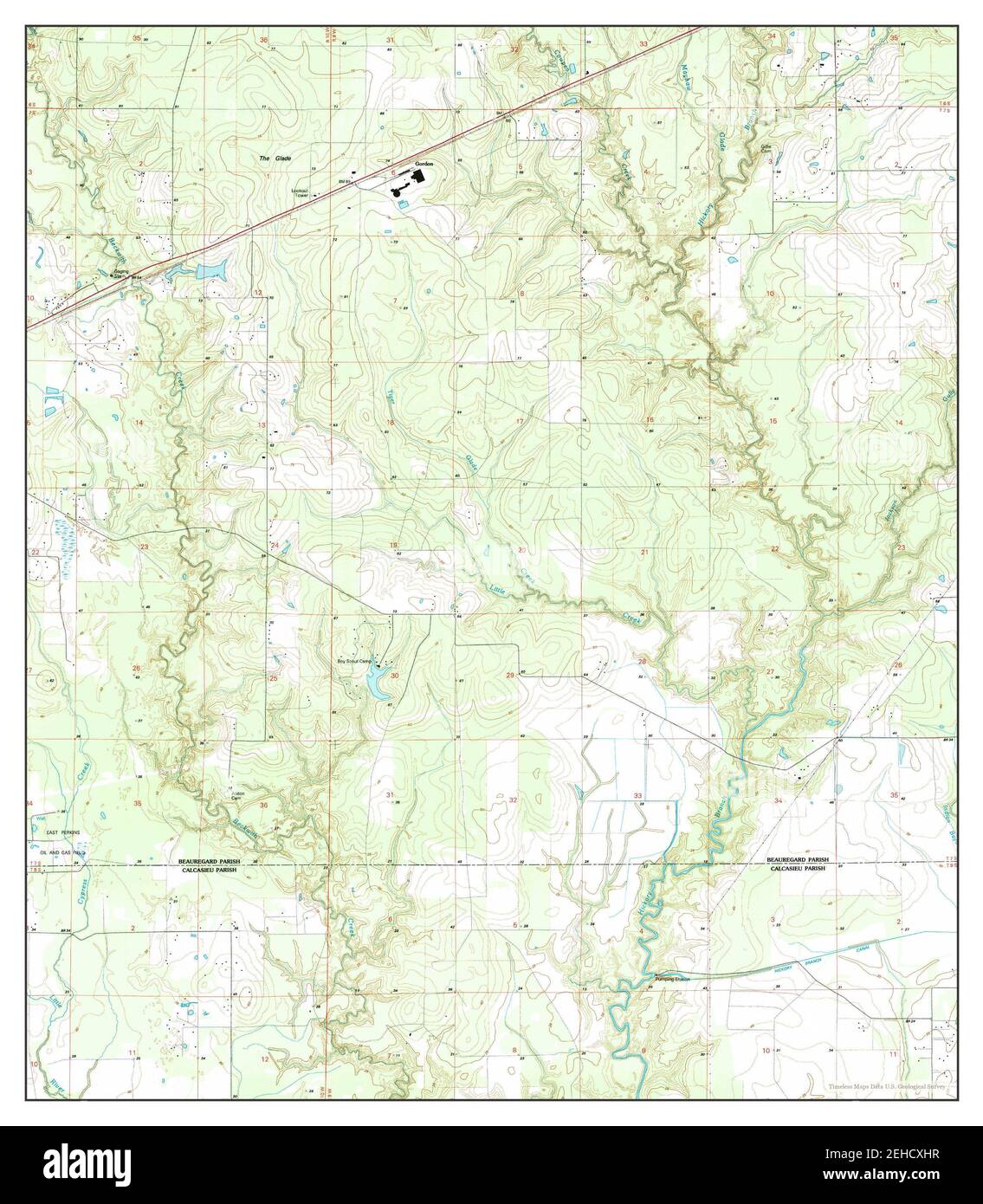 Gordon, Louisiana, map 1994, 1:24000, United States of America by ...