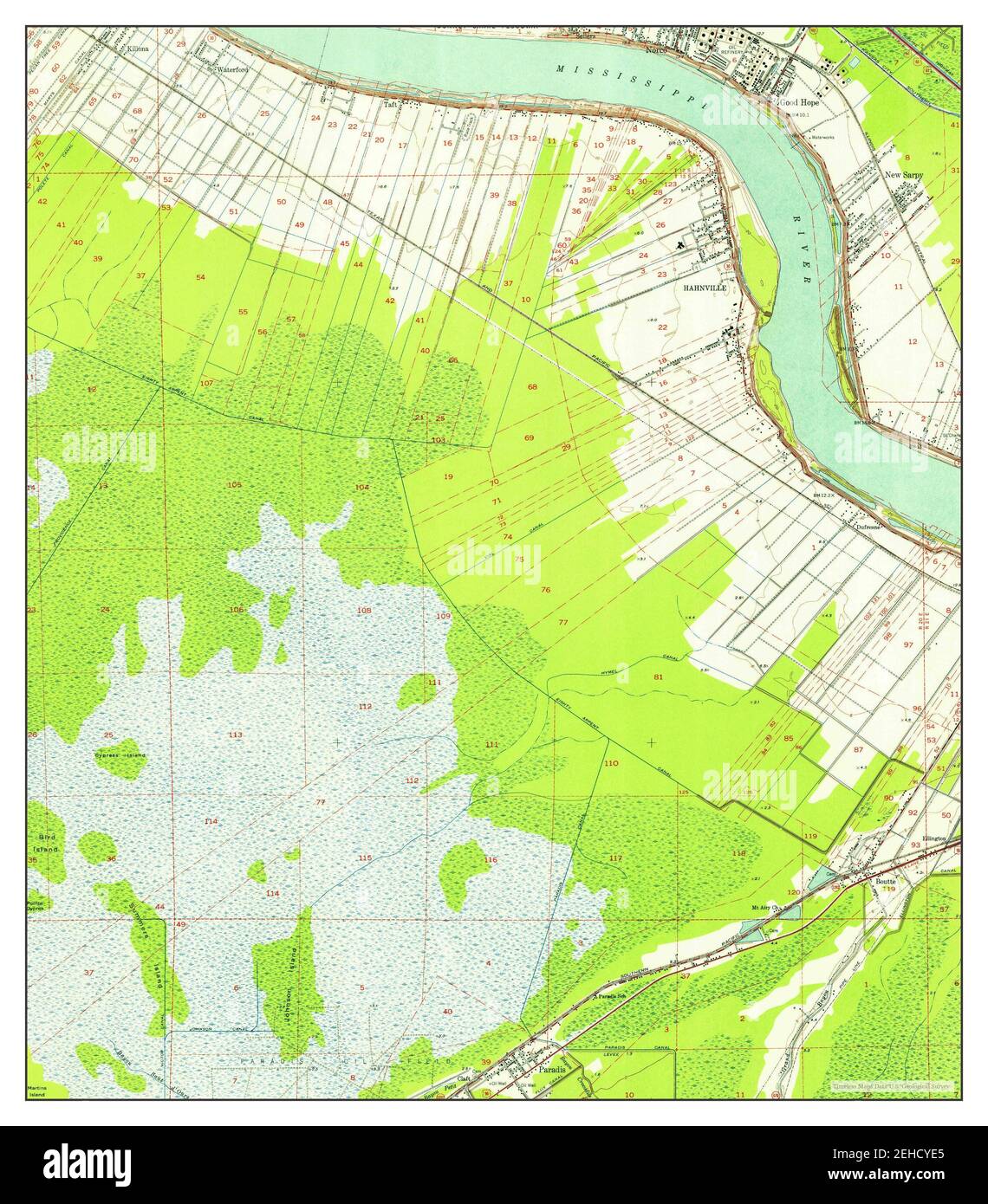 Hahnville map hires stock photography and images Alamy