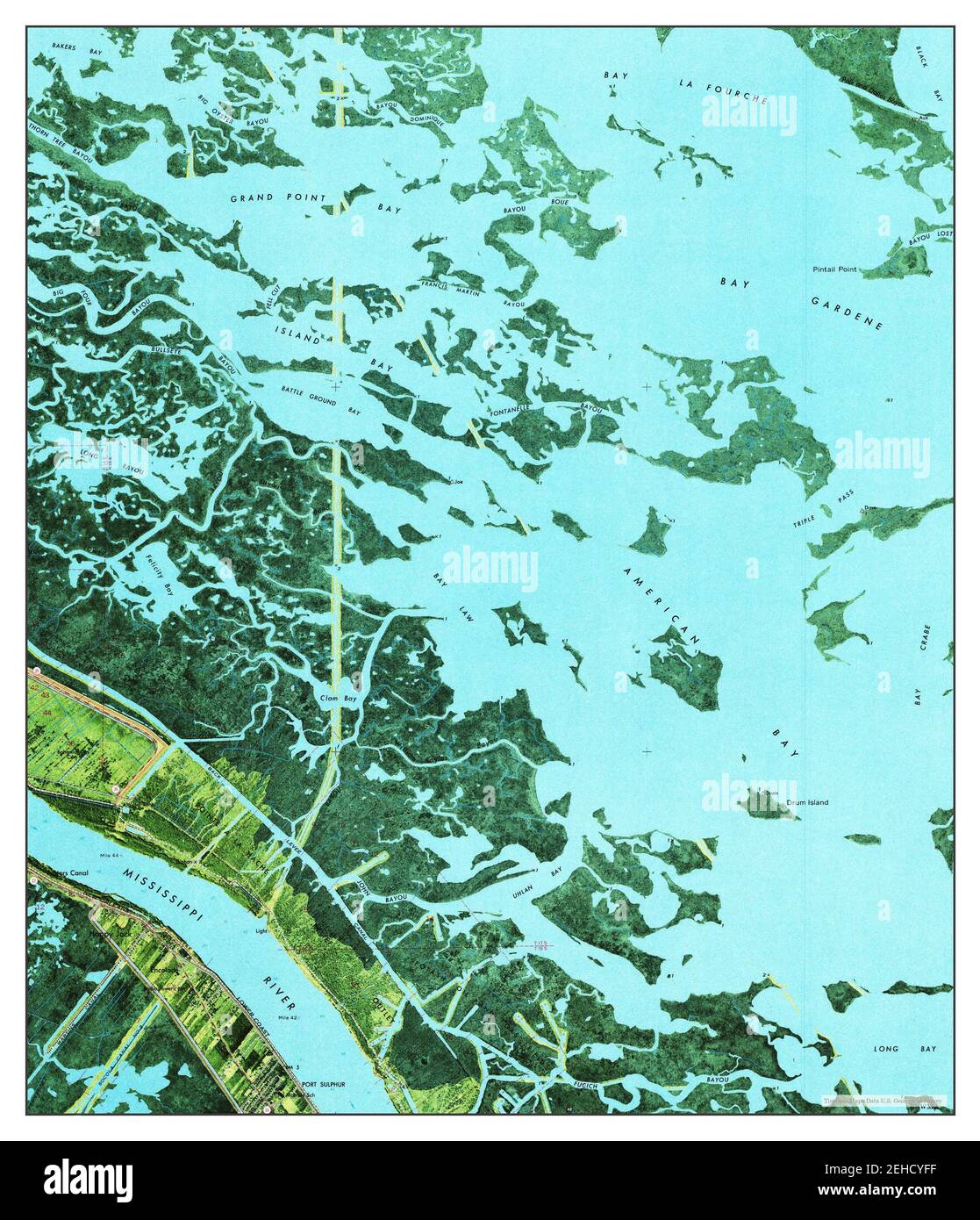 Hanna, Louisiana, map 1992, 1:24000, United States of America by Timeless Maps, data U.S. Geological Survey Stock Photo