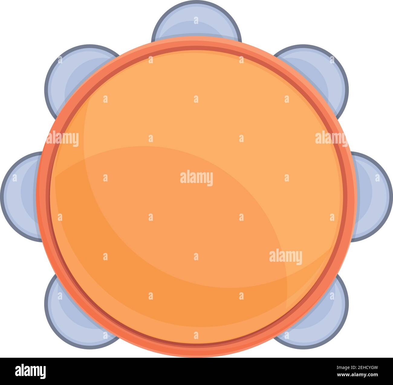 Tambourine orchestra icon. Cartoon of tambourine orchestra vector icon