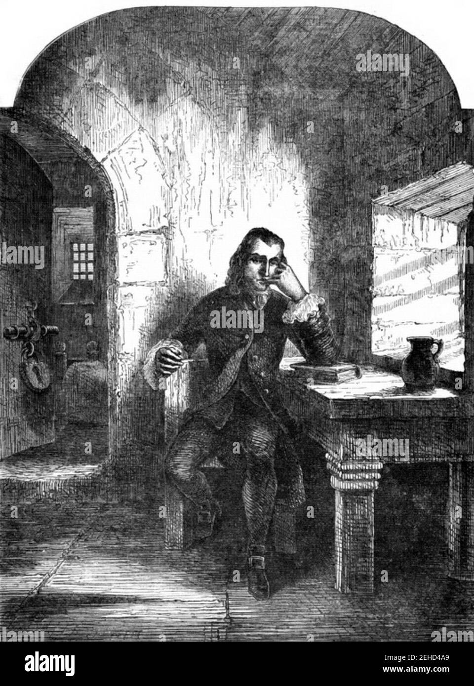 P253 Lord George Gordon a Prisoner in the Tower of London Stock Photo ...