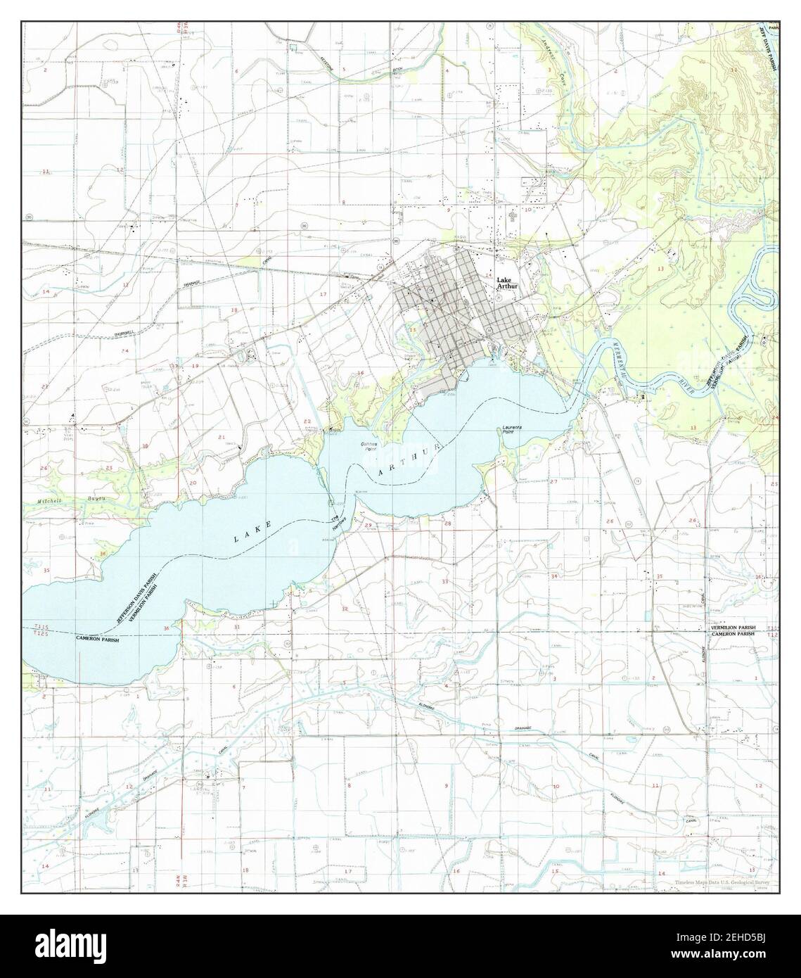 Map Of Lake Arthur Louisiana Map Of Lake Arthur Louisiana High Resolution Stock Photography And Images -  Alamy