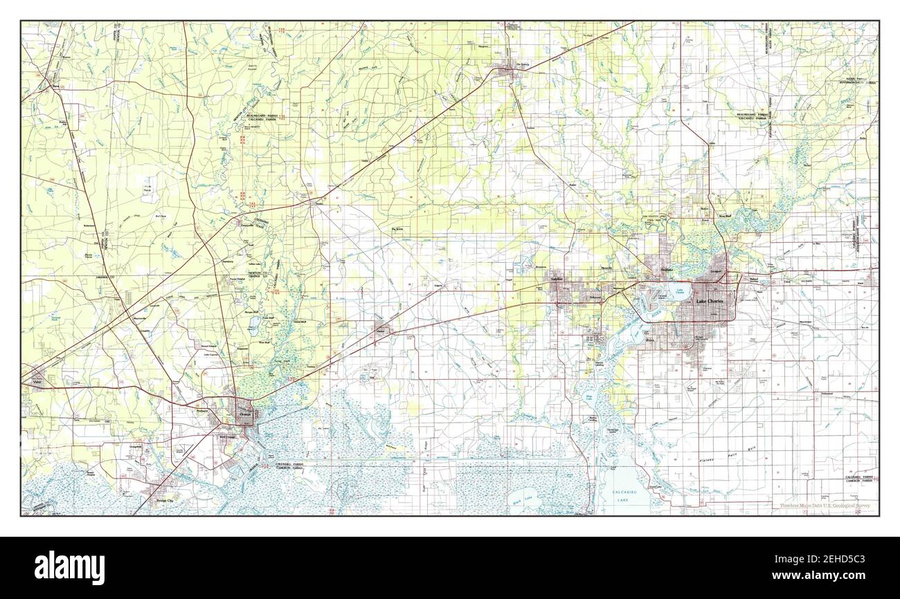 Lake Charles Louisiana map 1986 - Lake Charles Louisiana Map 1986 1100000 United States Of America By Timeless Maps Data Us Geological Survey 2EHD5C3